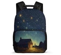 TPISLI School Back Pack Girls Starry Sky Rucksack for Kids Schoolbag with Adjustable Shoulder Strap Casual Daypack for Primary Outdoor Bag Colourful Bookbag