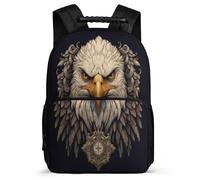 TPISLI School Back Pack White Headed Eagle Bookbag for Girls Boys Backpack With Pocket Fashion Bagpack Bird Theme School Bag Kids