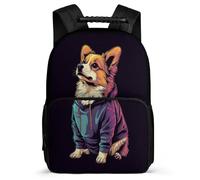 TPISLI School Backpack Corgi Bag for Kid Boy Nylon Durable Back Pack With Pocket Fashion Bagpack Animal Puppy School Bookbag Girl