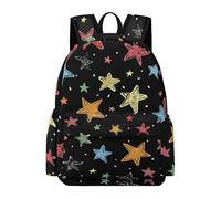 TPISLI School Backpack Five-Pointed Star Kids Teens 8-15 Rucksack Stars Book Bag for Study Days, Durable Daypack for Daily Study and Weekend Use and Everyday Lessons
