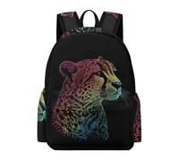 TPISLI School Backpack for Boys, Casual Cheetah Print Rucksack, Travel School Bags for Girls, Lightweight Rucksack Leopard Animal Bookbag, College Backpack Travel