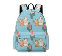 TPISLI School Backpack Guinea Pig Kids Teens 8-15 Rucksack Cute Animal Book Bag for Study Days, Durable Daypack for Daily Study and Weekend Use and Everyday Lessons