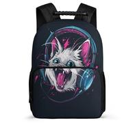 TPISLI School Backpack Kitten Bag for Kid Boy Nylon Durable Back Pack With Pocket Fashion Bagpack Animal Cat School Bookbag Girl