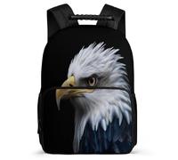 TPISLI School Backpack White Headed Eagle Bag for Kid Boy Nylon Durable Back Pack With Pocket Fashion Bagpack Bird Theme School Bookbag Girl