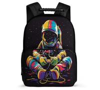 TPISLI School Backpack with Astronaut Bag Boys 10-15 Years Old, Kid Cute Back Pack Spaceman Rucksack Primary School Book Bags Girls Schoolbag with Front Pocket