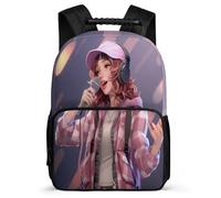 TPISLI School Backpack with Personalised Girl Bag Boys 10-15 Years Old, Kid Cute Back Pack Rucksack Primary School Book Bags Girls Schoolbag with Front Pocket