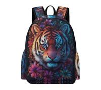 TPISLI School Backpack with Tiger Design for Girls Boys Causal School Bags Teenage Boys Lightweight Travel Backpack Girls Rucksack Animal Print Bookbag for Kids