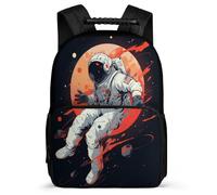 TPISLI School Bag Astronaut Back Pack for Teenage Boy with Front Pocket Junior Elementary Bookbags Spaceman Rucksack for Girls