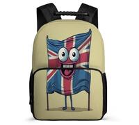 TPISLI School Bag Cartoon Personality Backpack Boy Daypack British Flag Rucksack for Kid Girl Elementary Middle School Small Travel Hiking Sports Bookbags Durable