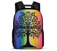 TPISLI School Bag Colourful Tree Backpack Casual Daypack Fashion Interesting for Kids Multipurpose Laptop Back Pack for Boy Girls