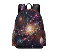 TPISLI School Bag Cosmos Girls Boys 9-13 Backpack Rucksack Universe Planet for Study Days, Stylish Travel Bag for Books, Lessons and Travel and Daily Book Carry