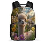TPISLI School Bag Cute Alpaca for Girls Boys for 5 to 10 Years, Backpack Animal Design Children, Durable Rucksack, Sturdy Handle, Outdoor Travel, Day Trips