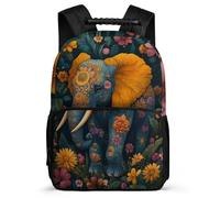 TPISLI School Bag Cute Elephant for Kids 6-11 Years, Backpack Animal Elephant for Girls Boys, Durable Rucksack, Sturdy Handle, Outdoor Travel, Day Trips