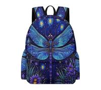 TPISLI School Bag Dragonfly Girls Boys 7-12 Backpack Rucksack Insect for Year 3-6 Study, Fashion Travel Bag for Spring Outing and Daily Classes and Daily Book Carry