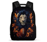 TPISLI School Bag Lion Design for Boys Girls 8-12 Years, Backpack Animal Print for Children, Durable Rucksack, Soft Felt Details, Short Trips, Everyday Use