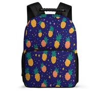 TPISLI School Bag Pineapple Design for Children Ages 6-10, Backpack Fruit Print for Girls Boys, Durable Rucksack, Soft Felt Details, Short Trips, Everyday Use