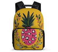 TPISLI School Bag Pineapple Fashion for Girls Boys for 5 to 10 Years, Backpack Fruit Pattern Children, Durable Rucksack, Sturdy Handle, Outdoor Travel, Day Trips