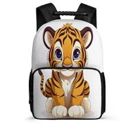 TPISLI School Bag Tiger Cubs Backpack Animal Casual Daypack Fashion Interesting for Kids Multipurpose Laptop Back Pack for Boy Girls