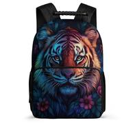 TPISLI School Bag Tiger Pattern for Boys 8-12 Years, Backpack Animal Tiger for Boys Girls, Durable Rucksack, Soft Felt Details, Short Trips, Everyday Use
