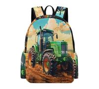 TPISLI School Bag Tractor Backpack Boys Girls 10-16 Rucksack with Farm Tractor for Year 7-10 Study, Cool Book Bag for Day Trips and Birthday Gift and Daily Book Carry