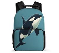 TPISLI School Bag Whales Backpack Marine Life Casual Daypack Fashion Interesting for Kids Multipurpose Laptop Back Pack for Boy Girls