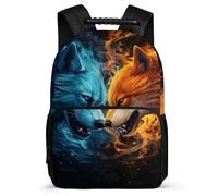 TPISLI School Bag Wolves Backpack Animal Wolf Casual Daypack Fashion Interesting for Kids Multipurpose Laptop Back Pack for Boy Girls