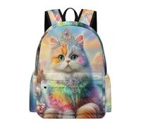 TPISLI School Bags for Boys Back Pack Girls Kitten Cat Kids Backpack with Animal Cat Design Kawaii Backpack for School Kids Teens Elementary
