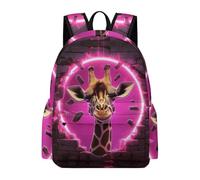 TPISLI School Bags for Boys Girls Kids, Unisex Children Backpacks with Giraffe Illustration,Primary Animal Theme School Back Packs Bookbags for Secondary Girls