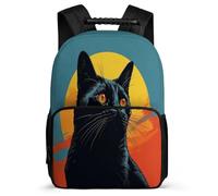 TPISLI School Bookbag Cat Back Pack for Boy Kid Elementary School Backpack Kitten Animal Rucksack Girls Laptop Bag Travel Rucksack for Teens 7-13 Years Old