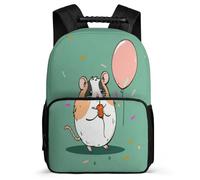 TPISLI School Bookbag Cute Guinea Pig Rucksack Boy Kid Elementary School Backpack Animal Print Bag Girls Laptop School Bag Travel Back Pack for Teens 7-13 Years Old