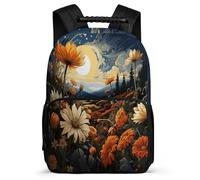 TPISLI School Bookbag Daisy Rucksack Boy Kid Elementary School Backpack Plant Theme Bag Girls Laptop School Bag Travel Back Pack for Teens 7-13 Years Old