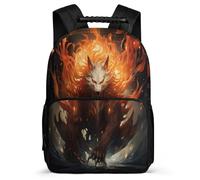 TPISLI School Bookbag Fox Back Pack for Boy Kid Elementary School Backpack Animal Theme Rucksack Girls Laptop Bag Travel Rucksack for Teens 7-13 Years Old