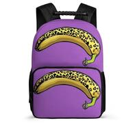 TPISLI School Bookbag Fruit Print Rucksack Boy Kid Elementary School Backpack Banana Pattern Bag Girls Laptop School Bag Travel Back Pack for Teens 7-13 Years Old