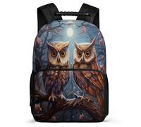 TPISLI School Bookbag Owl Rucksack Boy Kid Elementary School Backpack Bird Theme Bag Girls Laptop School Bag Travel Back Pack for Teens 7-13 Years Old