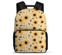 TPISLI School Bookbag Sunflower Rucksack Boy Kid Elementary School Backpack Flower Bag Girls Laptop School Bag Travel Back Pack for Teens 7-13 Years Old