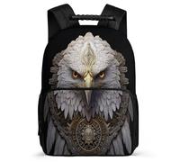 TPISLI School Bookbag White Headed Eagle Rucksack Boy Kid Elementary School Backpack Bird Theme Bag Girls Laptop School Bag Travel Back Pack for Teens 7-13 Years Old