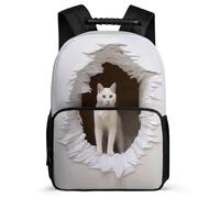 TPISLI School Cat Back Pack 3D Kitten BookBag for Girls And Boys, Cute Kids Backpack for Teenagers School Travel, Lightweight Kids Rucksack