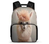 TPISLI School Rucksack Boys Alpaca Bag Girls Backpack Animal Theme Bookbag, Cute Kids Backpack for Teenagers School Travel, Lightweight Durable