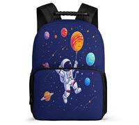 TPISLI School Rucksack Boys Astronaut Bag Girls Backpack Spaceman Bookbag, Cute Kids Backpack for Teenagers School Travel, Lightweight Durable