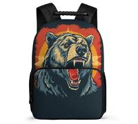 TPISLI School Rucksack Boys Bear Bag Girls Backpack German Flag Theme Bookbag, Cute Kids Backpack for Teenagers School Travel, Lightweight Durable