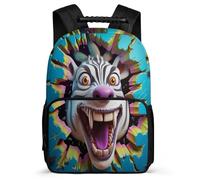 TPISLI School Rucksack Boys Zebra Bag Girls Backpack Animal 3D Bookbag, Cute Kids Backpack for Teenagers School Travel, Lightweight Durable