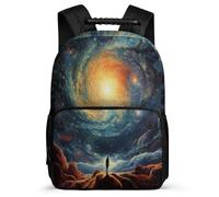 TPISLI School Rucksack Starry Sky Book Bag Unisex Primary Boys Schoolbag Colourful Backpacks for Girls 6-10 Years Old for Party Bags