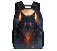 TPISLI School Rucksack Wolf Book Bag Unisex Primary Boys Schoolbag Animal Wolve Backpacks for Girl 8-15 Years Old for Party Bags