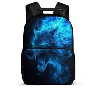 TPISLI School Rucksack Wolf Book Bag Unisex Primary Boys Schoolbag Animal Wolve Backpacks for Girls 6-10 Years Old for Party Bags