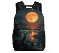 TPISLI School Rucksack Wolve Book Bag Unisex Primary Boys Schoolbag Animal Wolf Backpacks for Girl 8-15 Years Old for Party Bags