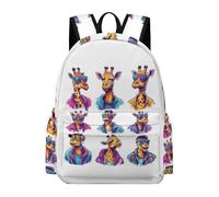 TPISLI School Student Giraffe Motif Backpack for Boys 9-13 Years Fashion Durable Large Animal Print Schoolbag for Girls Secondary School