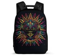 TPISLI Schoolbag Girls with Bohemian Sun Backpack Kids, Book Bag Sun God Rucksack for 8-16 Years Old Boy, Elementary Primary School Durable Back Pack