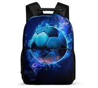 TPISLI Schoolbag Girls with Football Backpack Kids, Book Bag Soccer Rucksack for 8-16 Years Old Boy, Elementary Primary School Durable Back Pack