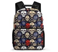 TPISLI Schoolbag Girls with Skeleton Backpack Kids, Book Bag Skull Rucksack for 8-16 Years Old Boy, Elementary Primary School Durable Back Pack