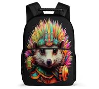 TPISLI Schoolbag Hedgehog Backpack for Boys 7-11 Years Old, School Back Pack Animal Print Rucksack Children Primary, Cute Kids Bookbag for Teens And Girls